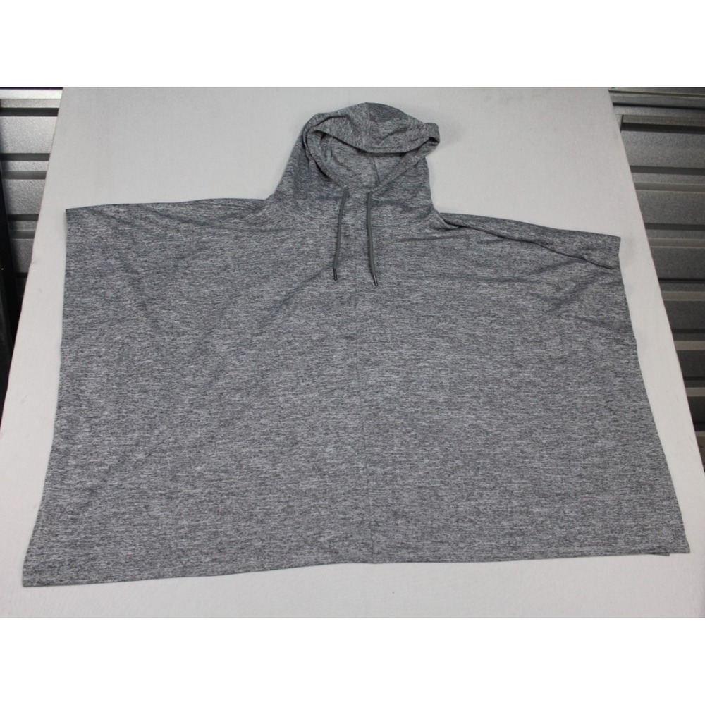 Gap GapFit Poncho Women XL Gray Excellent Hooded Relaxed Pullover Sweater‎